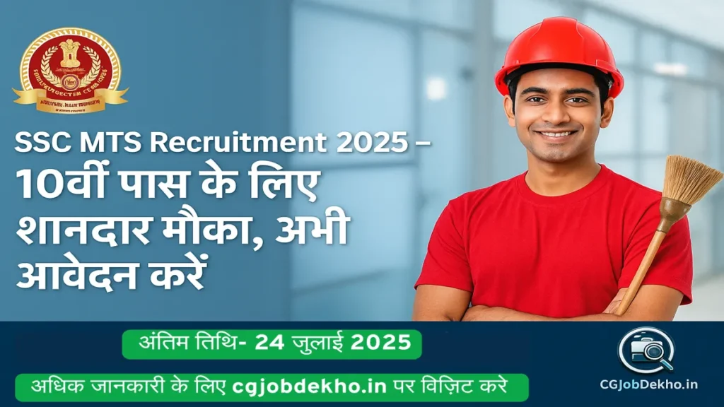 SSC MTS Recruitment 2025 – 10वीं पास के लिए शानदार मौका